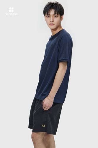 Jacquard Pique T-Shirt(M X86：TENNIS BLUE): | FRED PERRY JAPAN