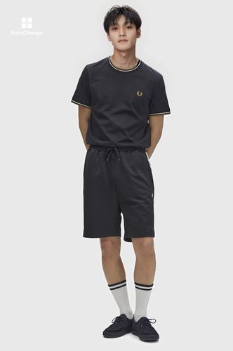 Taped Tricot Shorts(S 102：BLACK): | FRED PERRY JAPAN | フレッド
