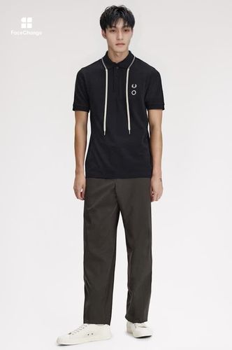 Craig Green Drawcord Collar Fred Perry Shirt(S 102：BLACK): | FRED