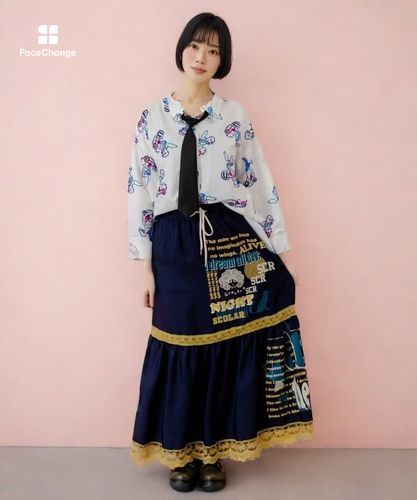 153634：パチうさ×ラビル柄 ネクタイ付きシャツの通販-ScoLar