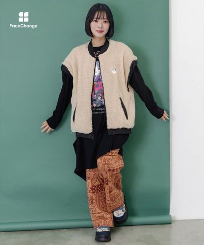 153692：天の川スカラーちゃん柄orボア 4WAYブルゾンの通販-ScoLar