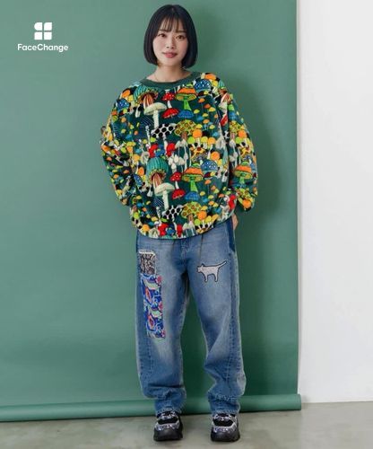 153696：スカラー柄展開フランネルプルオーバーの通販-ScoLar