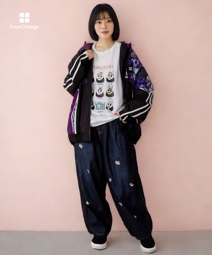 353107：クマ宇宙柄スポーティーブルゾンの通販-ScoLar