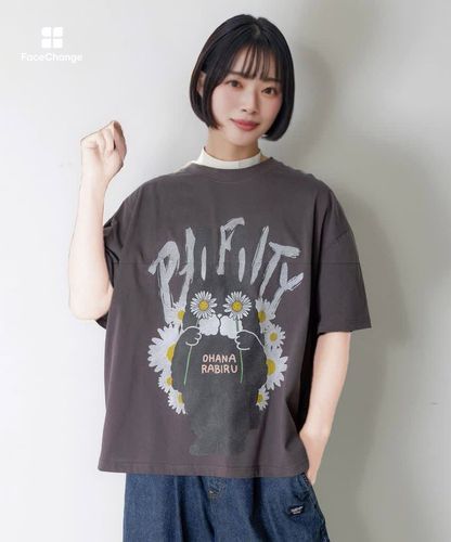 house on the hill フラワーTシャツ 新品タグ付き　90 362102：春を告げるお花ラビルTシャツの通販-ScoLar