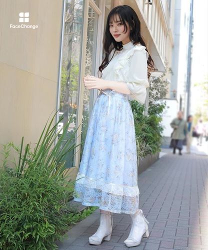 レース×ブーケスカート | axes femme 公式オンラインショップ