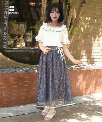 スパンコールマリンスカート | axes femme 公式オンラインショップ