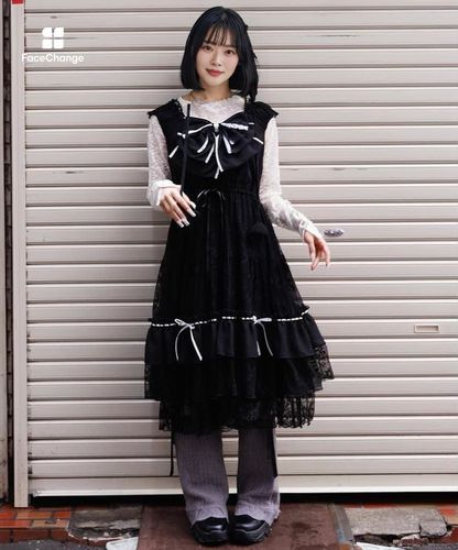 リボンセットレースワンピース | axes femme 公式オンラインショップ