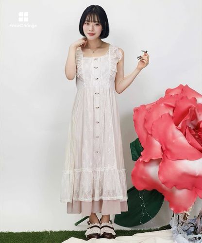 パッチワークレースワンピース【二次予約】 | axes femme | axes femme