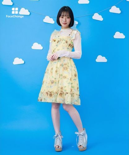 ひまわり柄チュニック【二次予約】 | axes femme 公式オンライン