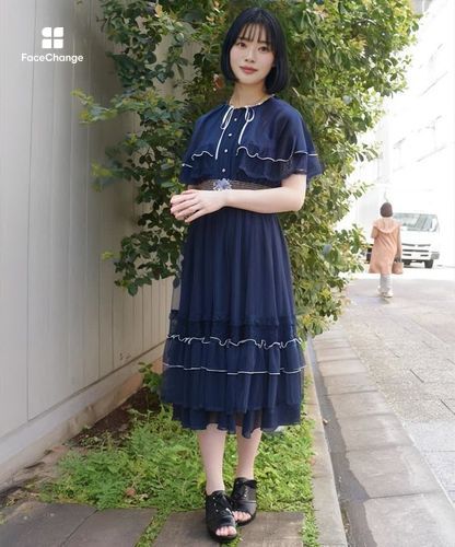フリルメローケープワンピース | 大人衣料 | axes femme 公式
