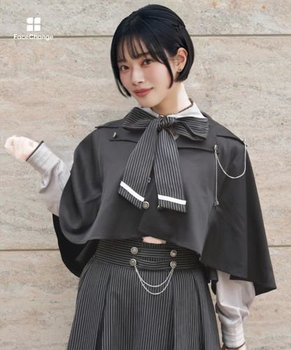 チェーン付フードケープ | axes femme | axes femme 公式オンライン