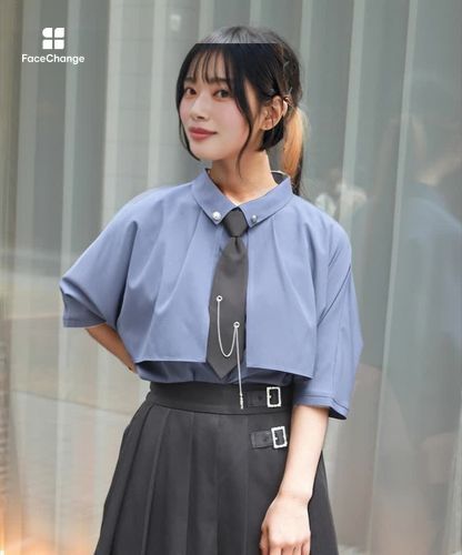 新品タグ付バックチェーンブラウス ガータービスチェデザインブラウス | NIBBLE POISON -outlet- | axes