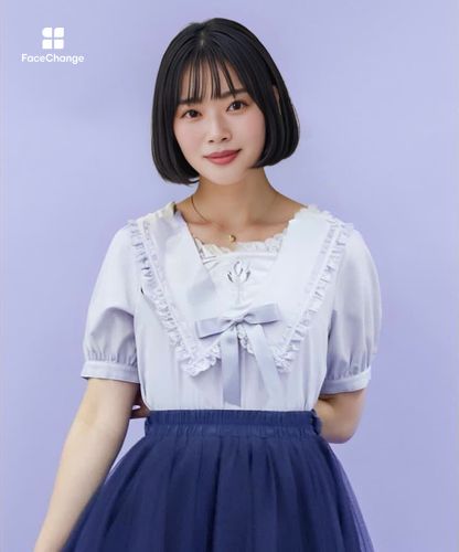 リボン付チューリップ刺繍ブラウス | POETIQUE -outlet- | axes femme