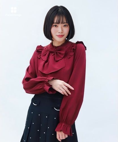ビッグリボン付き丸襟ブラウス | POETIQUE -outlet- | axes femme 公式