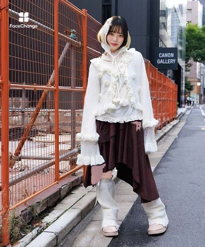 おはなフリルモヘアニットカーディガン【期間限定価格】 | axes femme