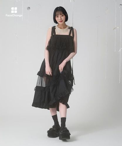 フリルティアードワンピース | Fickle Bebe