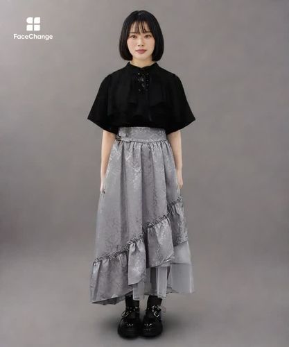 ジャカードアシメフリルスカート | axes femme online shop