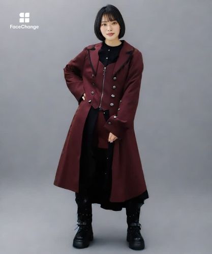 テーラー襟ロングコート | axes femme online shop