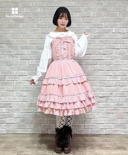 レースアップフリルジャンスカ | Chalmiere | axes femme onlineshop