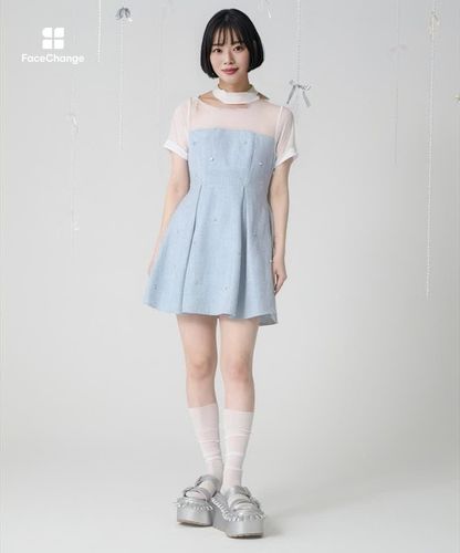 サマーツイードビジューワンピース | axes femme -outlet- | axes