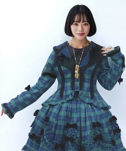 タータンチェックジャケット【二次予約】 | Chalmiere | axes femme