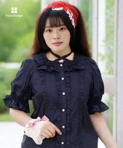 スクエア開きコットンブラウス | Chalmiere | axes femme onlineshop