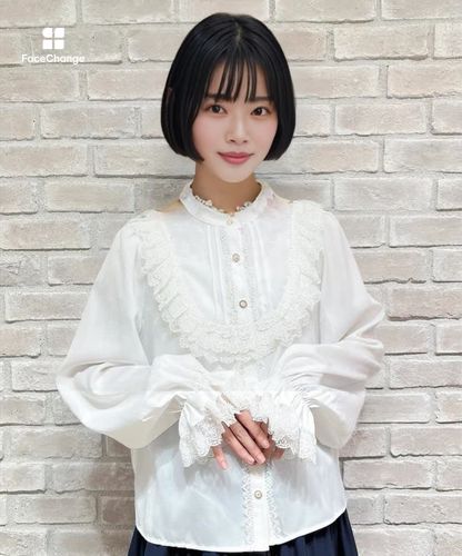 ヨーク切り替えブラウス | Chalmiere | axes femme onlineshop