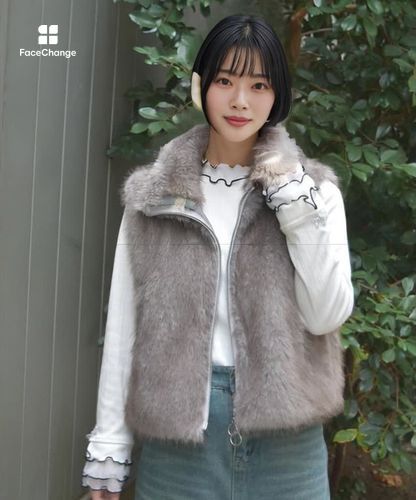 専用品　ファーベスト　美品 ミックスファーベスト | axes femme -outlet- | axes femme 公式