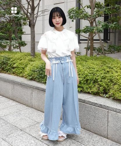 ハイウエストワイドデニムパンツ【二次予約】 | axes femme 公式