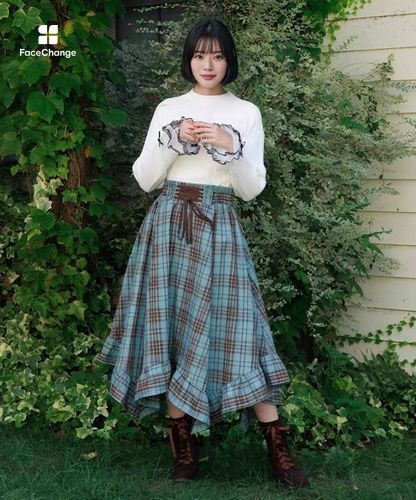 タータンチェックイレヘムスカート | axes femme | axes femme online shop