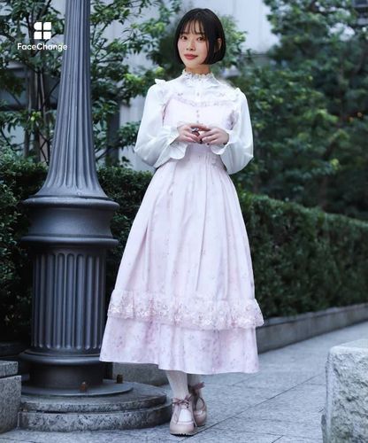 桜レース×桜柄キャミワンピース | axes femme online shop