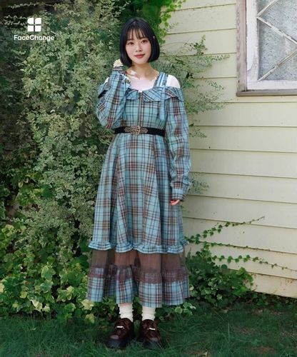 か*う様 【ヘッドドレス未開封】 axes femme タータンチェック ワンピ か*う様 【ヘッドドレス未開封】 axes femme タータンチェック ワンピ