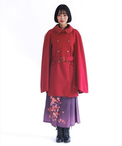 ダブルボタンケープコート | axes femme online shop