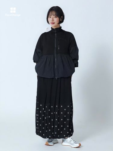 ドットチュールバルーンスカート（BLACK） - LASUD - LASUD｜YAMADAYA