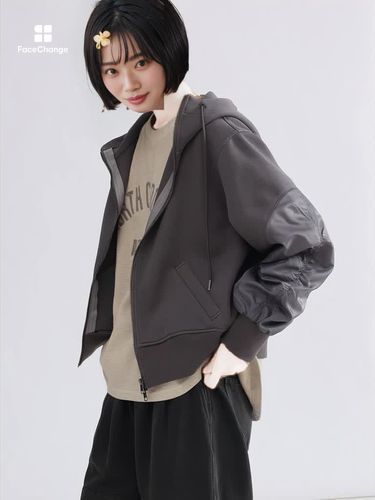 ギャザースリーブジップアップパーカー - LASUD - LASUD｜YAMADAYA STORE