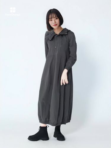 バルーンシルエット異素材ワンピース - LASUD - LASUD｜YAMADAYA STORE