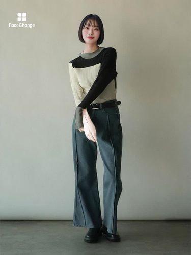 カラーブロックリブニット - RADIATE - RADIATE｜YAMADAYA STORE