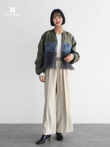 デニム×チュールドッキングブルゾン - RADIATE - RADIATE｜YAMADAYA STORE