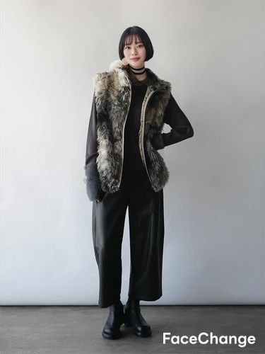 モノトーンミックスファーベスト - RADIATE - RADIATE｜YAMADAYA STORE