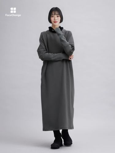 ストレッチ】ダンボール袖ニットワンピース - YORT - YORT｜YAMADAYA STORE