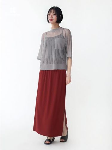 バックサテンナロースカート - Aga - Aga｜YAMADAYA STORE