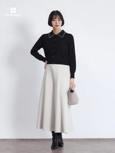 フェンネル　ラインビジュー襟カーディガン ラインビジュー襟カーディガン - FENNEL - FENNEL｜YAMADAYA STORE