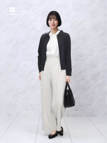 フリル付きポロ襟カーディガン（spring） - FENNEL - FENNEL｜YAMADAYA