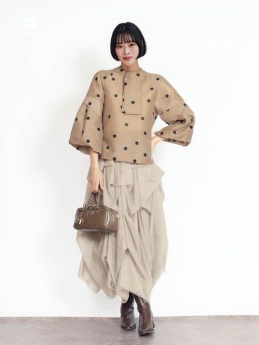 ボウタイドットブラウス - FENNEL - FENNEL｜YAMADAYA STORE