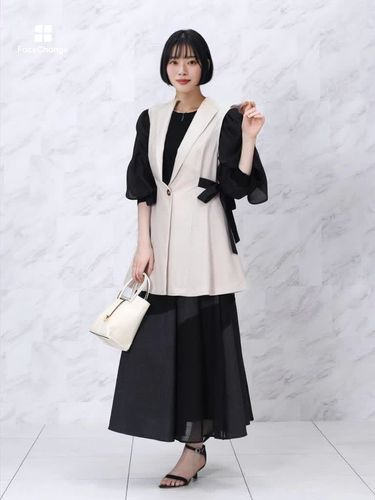 メッシュパネルフレアスカート - FENNEL - FENNEL｜YAMADAYA STORE