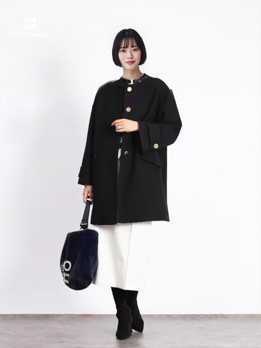 新品　ヤマダヤ　FENNEL ノーカラーコート ゴールドボタンノーカラーコート - FENNEL - FENNEL｜YAMADAYA STORE