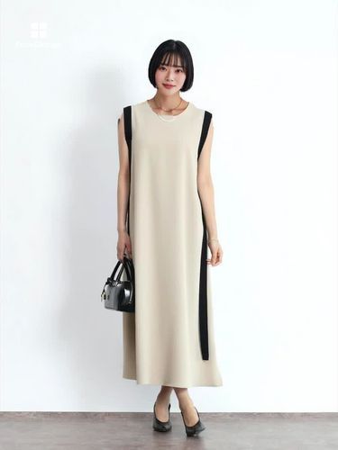 バイカラーテープAラインワンピース - FENNEL - FENNEL｜YAMADAYA STORE