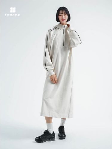 SIDELINE HALFZIP SWEAT ONEPIECE - :ETHR OF - :ETHR OF｜YAMADAYA STORE