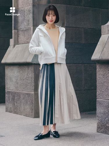 バイカラーロングスリーブニット - Grandtable - FENNEL｜YAMADAYA STORE