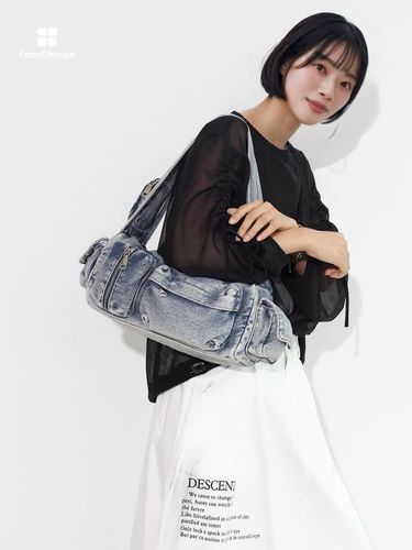 デニムマルチポケットボディバッグ - nouer - nouer|YAMADAYA STORE デニムマルチポケットボディバッグ - nouer - nouer|YAMADAYA STORE